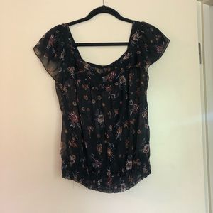 Nordstrom’s Sheer Top with Scrunched Bottom